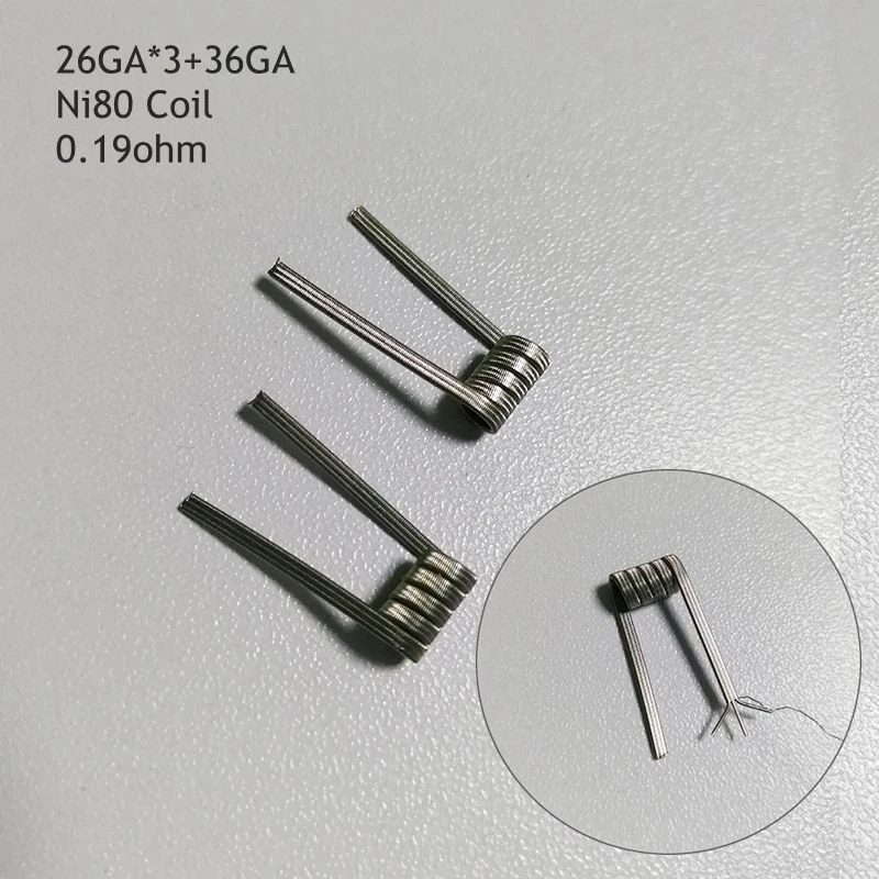 2pcs High Density Ni80 SS316 Fused Clapton Prebuilt Coils Premade Coil for Electronic Cigarette RDA RTA Atomizer Heating Wire
2pcs High Density Ni80 SS316 Fused Clapton Prebuilt Coils Premade Coil for Electronic Cigarette RDA RTA Atomizer Heating Wire