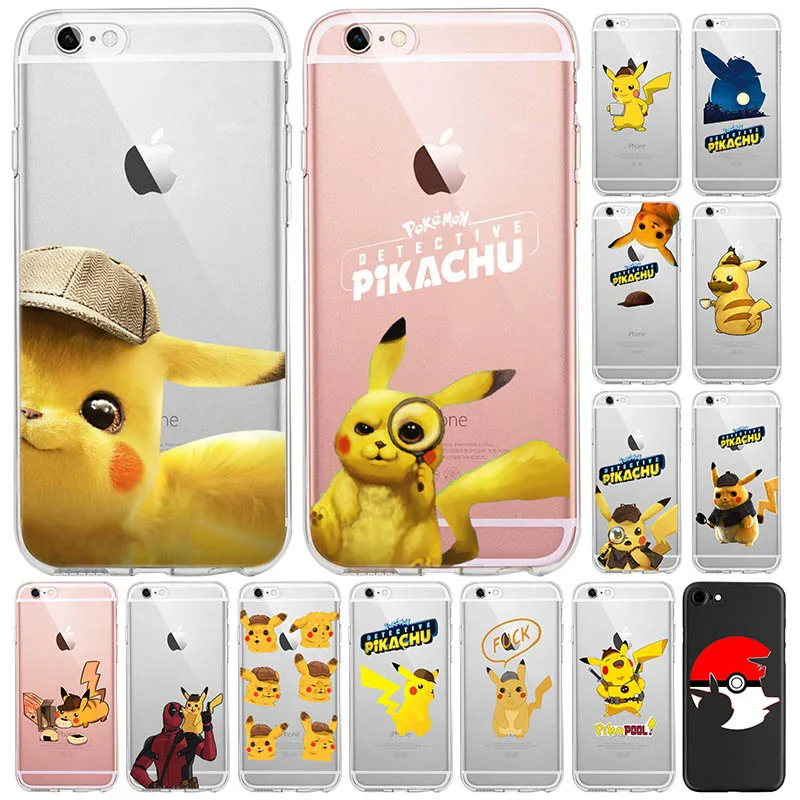 Detective Pikachu Anti Fall Phone Case For iPhone X 8 7 6 6S Plus 5 5S SE Silicone Case funda iPhone xr xs max Pokemon
Detective Pikachu Anti Fall Phone Case For iPhone X 8 7 6 6S Plus 5 5S SE Silicone Case funda iPhone xr xs max Pokemon