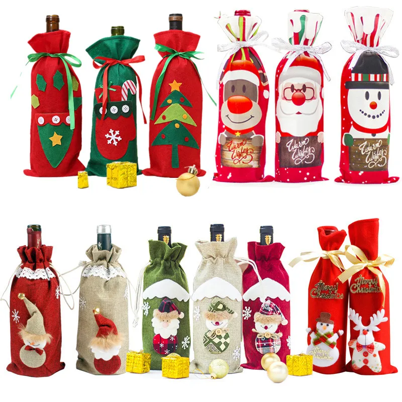 2019 Christmas Decor For Home Xmas Wine Bottle Bag Cover Santa Claus Deer Bottle Clothes Kitchen Decoration New Year Navided
2019 Christmas Decor For Home Xmas Wine Bottle Bag Cover Santa Claus Deer Bottle Clothes Kitchen Decoration New Year Navided