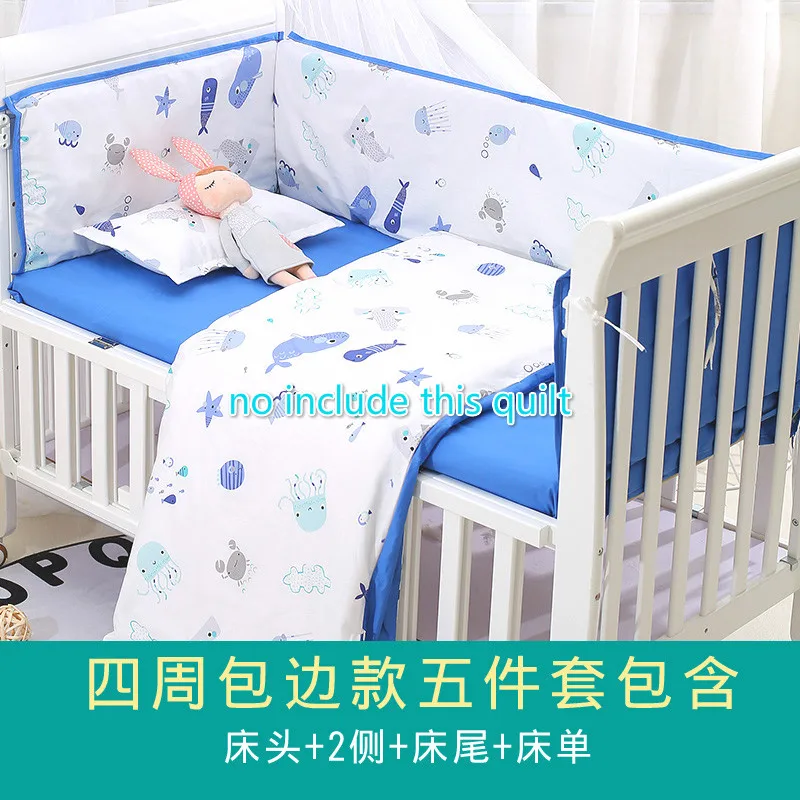 6pcs/set Baby Bedding Bumpers Cartoon Pattern Baby Bed Set Crib Pillowcase Bed Flat Sheet Crib Infant Bedding for newborn baby
6pcs/set Baby Bedding Bumpers Cartoon Pattern Baby Bed Set Crib Pillowcase Bed Flat Sheet Crib Infant Bedding for newborn baby