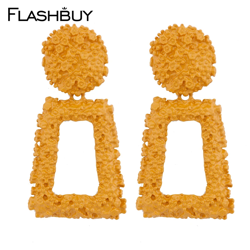 Flashbuy 9 Color Alloy Rectangle Drop Earrings For Women Geometric Statement Big Vintage Earrings Fashion Jewelry Accessories
Flashbuy 9 Color Alloy Rectangle Drop Earrings For Women Geometric Statement Big Vintage Earrings Fashion Jewelry Accessories
