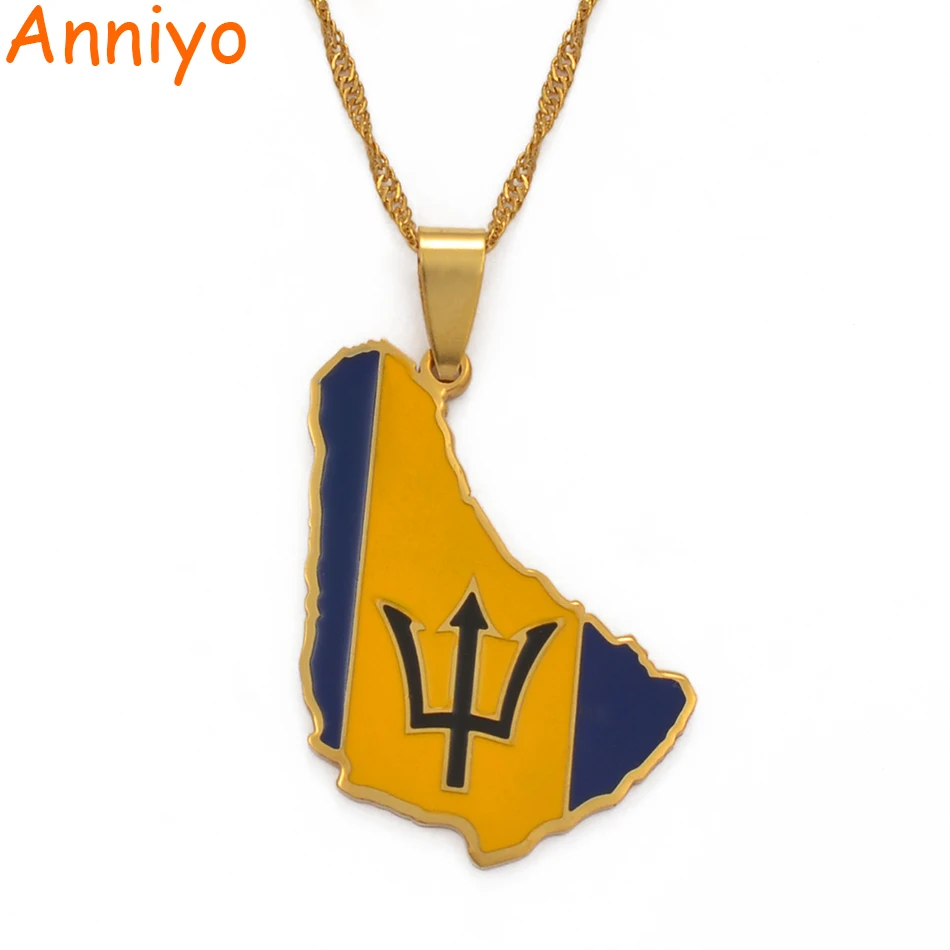 Anniyo Gold Color Barbados Island Map Flag Pendant Necklaces Barbados Maps Caribbean Sea Jewelry Ethnic Gifts #098321
Anniyo Gold Color Barbados Island Map Flag Pendant Necklaces Barbados Maps Caribbean Sea Jewelry Ethnic Gifts #098321