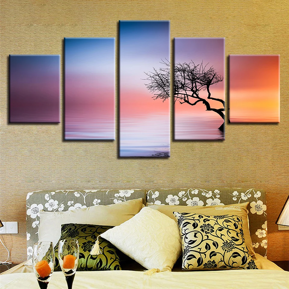 Living Room Wall Modern Decoration Art HD Printing 5 Pieces Tree Landscape Paintings Framework Modular Canvas Pictures Artworks
Living Room Wall Modern Decoration Art HD Printing 5 Pieces Tree Landscape Paintings Framework Modular Canvas Pictures Artworks