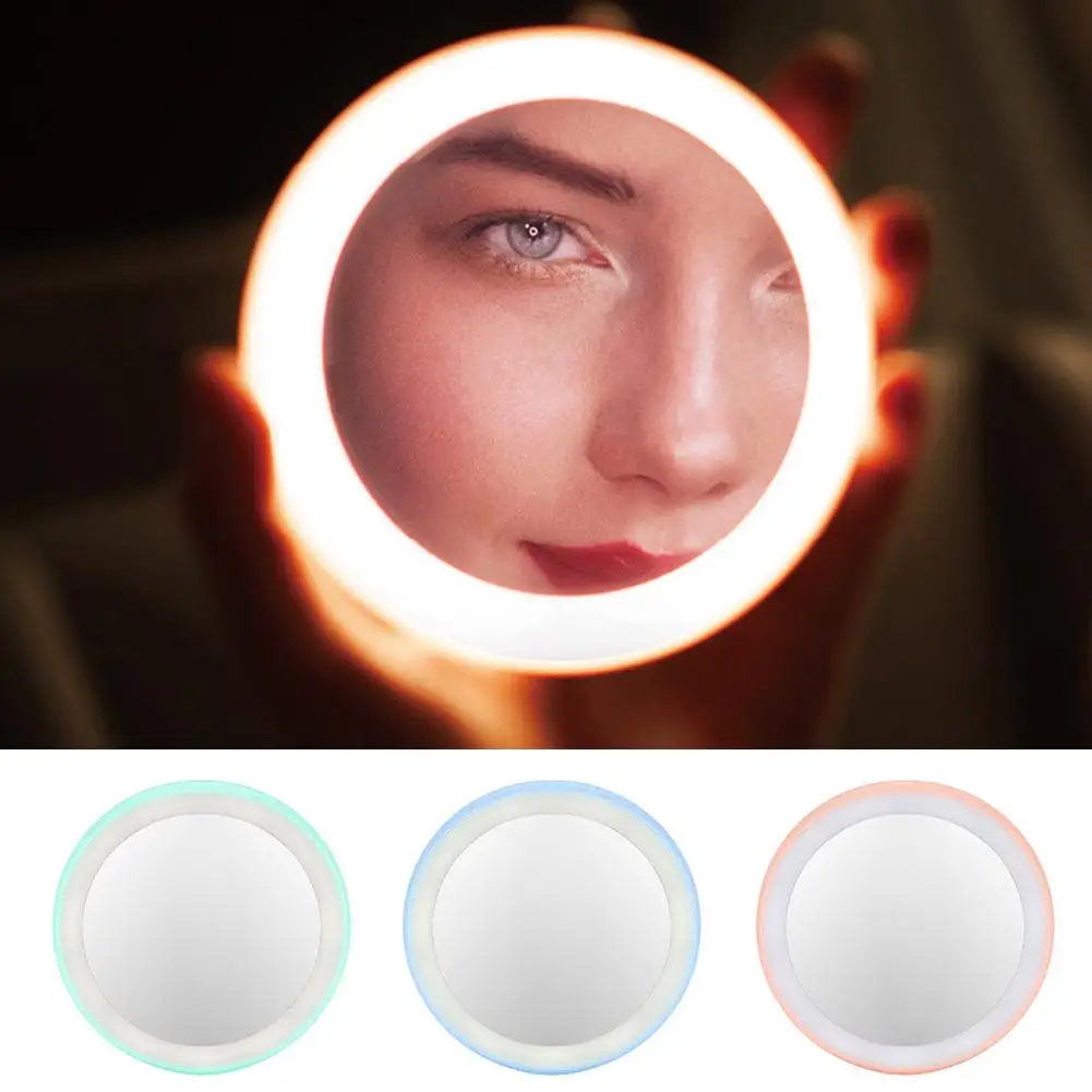 HD Makeup Mirror Rechargeable Mini Portable Round Cosmetic Mirror with 12LED Lights for Women Beauty Makeup Tool
HD Makeup Mirror Rechargeable Mini Portable Round Cosmetic Mirror with 12LED Lights for Women Beauty Makeup Tool