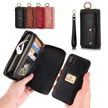 Multi-Function Zipper Wallet Case with Lanyard Magnet Back Cover 14 Card Slots PU Case for iPhone 6 6S 7 8 Plus X XR XS MAX
Multi-Function Zipper Wallet Case with Lanyard Magnet Back Cover 14 Card Slots PU Case for iPhone 6 6S 7 8 Plus X XR XS MAX