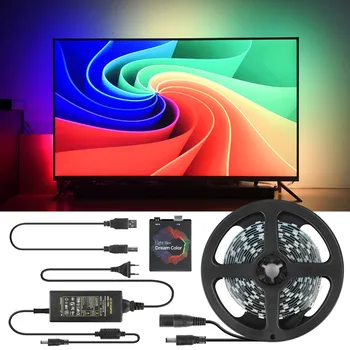 1/2/3/4/5m Ambilight TV PC Backlight Dream Screen HDTV Computer Monitor USB LED Strip Addressable WS2812B LED Strip Full Set
1/2/3/4/5m Ambilight TV PC Backlight Dream Screen HDTV Computer Monitor USB LED Strip Addressable WS2812B LED Strip Full Set