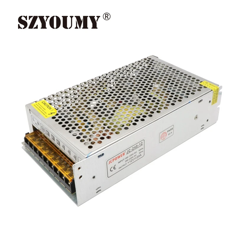 SZYOUMY 5 Pcs 12V 20A Switching Power Supply AC 100-120V 200-220V 240W Led Driver Non-waterproof Lighting Transformer
SZYOUMY 5 Pcs 12V 20A Switching Power Supply AC 100-120V 200-220V 240W Led Driver Non-waterproof Lighting Transformer
