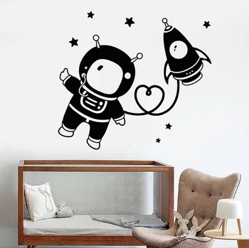 Astronaut Space Nursery Wall Stickers Bedroom Living Room Art Decoration Star Rocket Vinyl Wall Decals For Children's Room ZB042
Astronaut Space Nursery Wall Stickers Bedroom Living Room Art Decoration Star Rocket Vinyl Wall Decals For Children's Room ZB042