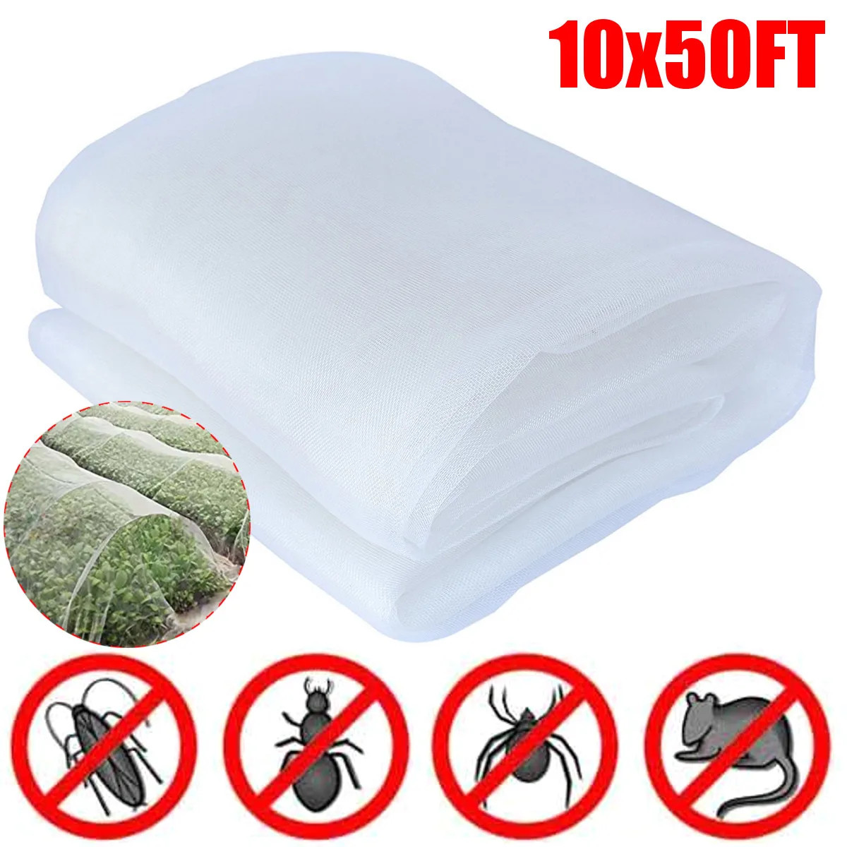15m Garden Pest Insect Anti-bird Net Plant Vegetable Fruit Protection Cover Nylon 40Mesh Breathable Against Insect Pest
15m Garden Pest Insect Anti-bird Net Plant Vegetable Fruit Protection Cover Nylon 40Mesh Breathable Against Insect Pest