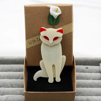 FishPeach Large Acrylic Fox Brooches And Pins For Women Ladies Resin Cats Animal Collar Brooch Scarf Badges Accessories Gifts
FishPeach Large Acrylic Fox Brooches And Pins For Women Ladies Resin Cats Animal Collar Brooch Scarf Badges Accessories Gifts