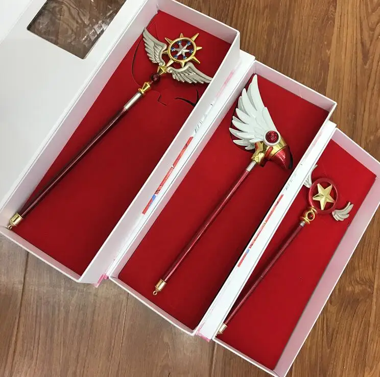 Sakura Card Captor Wand Clear Card Kinomoto Sakura Magic bird Wand Ultimate wand magic Cosplay wand Justice incarnation wands
Sakura Card Captor Wand Clear Card Kinomoto Sakura Magic bird Wand Ultimate wand magic Cosplay wand Justice incarnation wands
