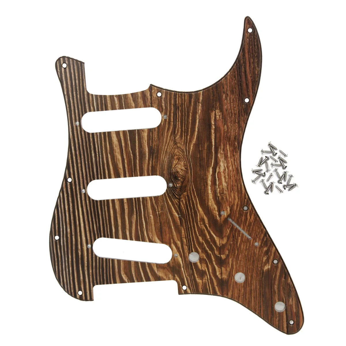 FLEOR Wood Color SSS Strat Pickguard Guitar Scratch Plate with Screws for 11 Hole Strat Style Electric Guitar Parts
FLEOR Wood Color SSS Strat Pickguard Guitar Scratch Plate with Screws for 11 Hole Strat Style Electric Guitar Parts