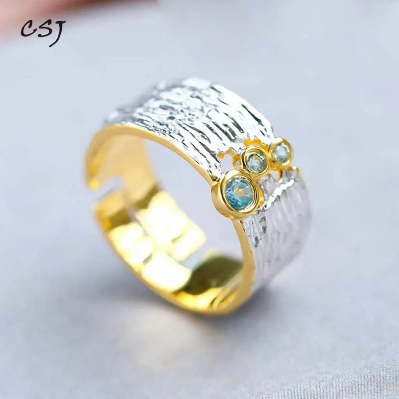 CSJ Original Design Topaz Rings 925 Sterling Silver for Women Party Wedding Engagement Gift Fine Jewelry
CSJ Original Design Topaz Rings 925 Sterling Silver for Women Party Wedding Engagement Gift Fine Jewelry
