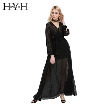 HYH HAOYIHUI 2018 Spring V-Neck Lace Sexy Lantern Sleeve Floor-Length Dress Maxi Dress Chest Cross Flare Sleeve Dress Vestidos
HYH HAOYIHUI 2018 Spring V-Neck Lace Sexy Lantern Sleeve Floor-Length Dress Maxi Dress Chest Cross Flare Sleeve Dress Vestidos