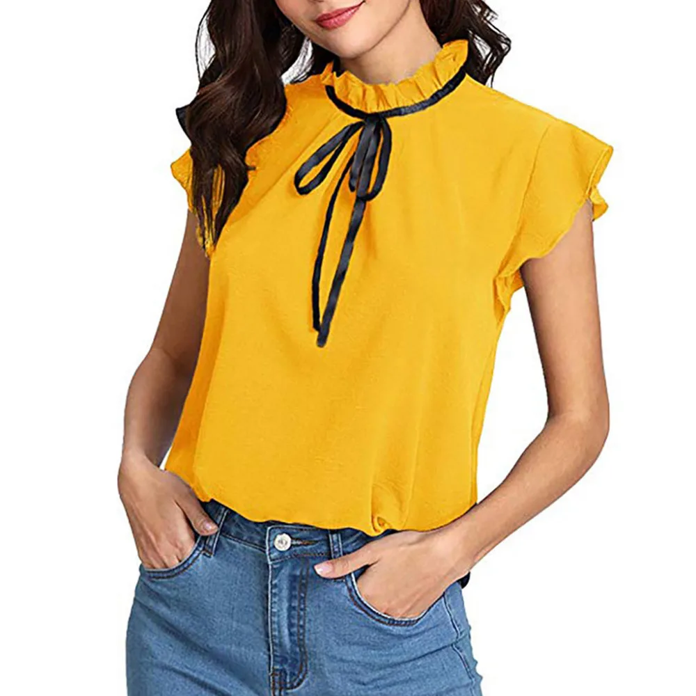 women bow tie neck sleeveless chiffon blouse bow tie neck solid color chiffon shirt blouse womens summer tops and blouses #20
women bow tie neck sleeveless chiffon blouse bow tie neck solid color chiffon shirt blouse womens summer tops and blouses #20