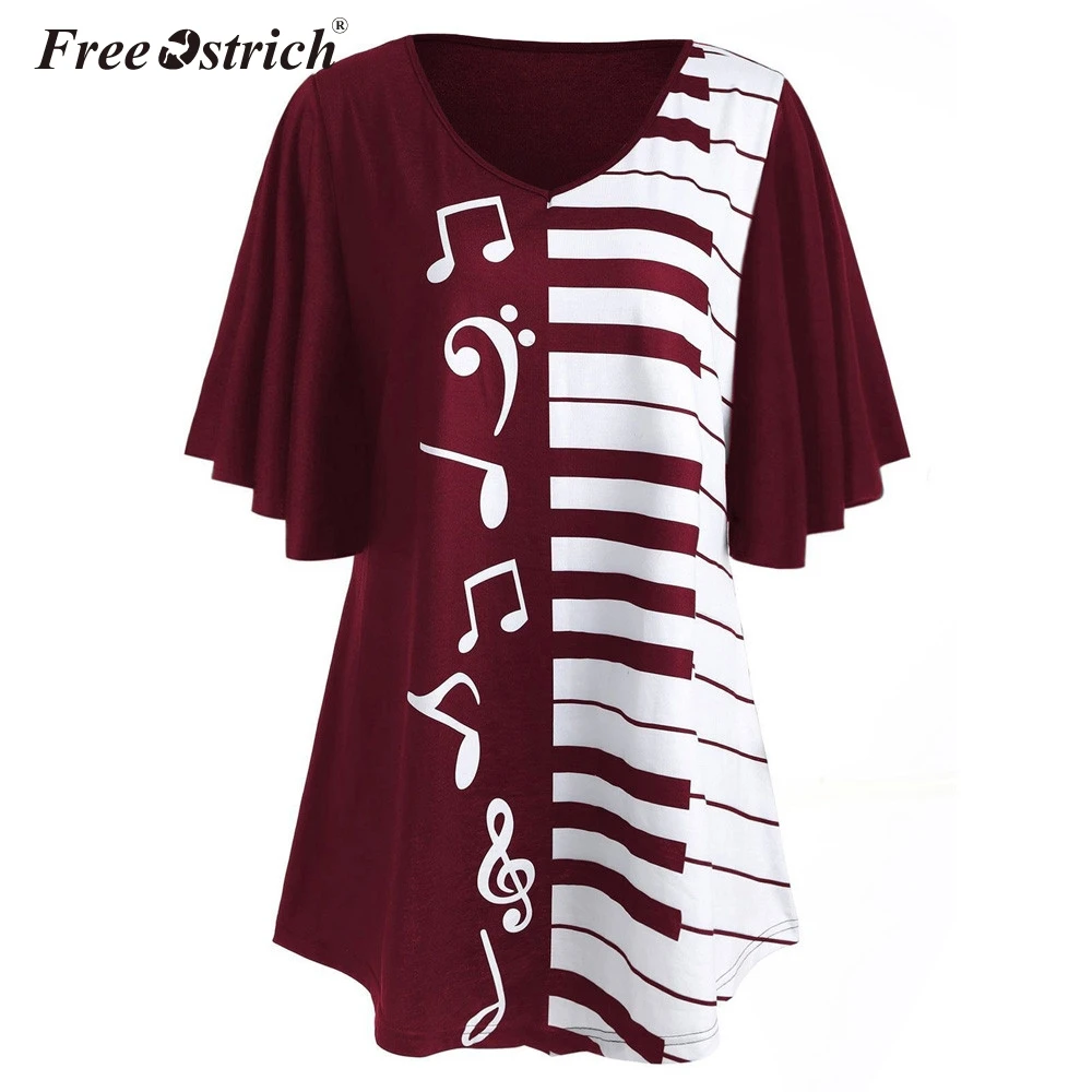 Free Ostrich 5XL Casual USPS Chic Simple sexy women tops Women Musical Notes Print Tops Casual Loose T-Shirt malha feminina
Free Ostrich 5XL Casual USPS Chic Simple sexy women tops Women Musical Notes Print Tops Casual Loose T-Shirt malha feminina