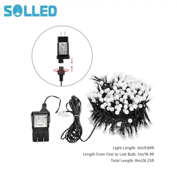 SOLLED 400 LEDs LED String Lights 26ft Double Decorative String Lights Water-Resistant Christmas Decorative Lights (Pink+White)
SOLLED 400 LEDs LED String Lights 26ft Double Decorative String Lights Water-Resistant Christmas Decorative Lights (Pink+White)