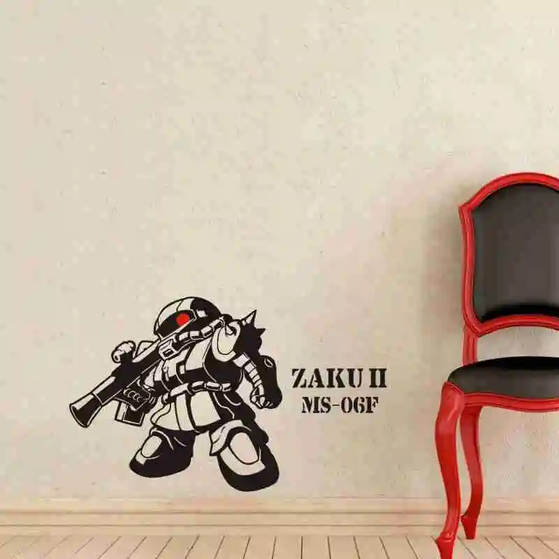 ZAKU II GUNDAM Наклейка на стену виниловая наклейка s Декор для дома декоративное