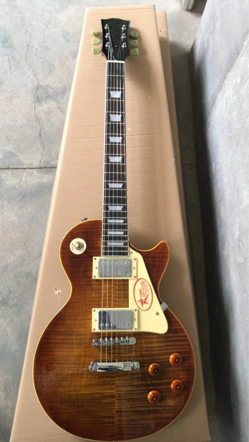 Wholesale New Arrival Cnbald 1958 Standard Electric Guitar In Tiger Sunburst 180906
Wholesale New Arrival Cnbald 1958 Standard Electric Guitar In Tiger Sunburst 180906