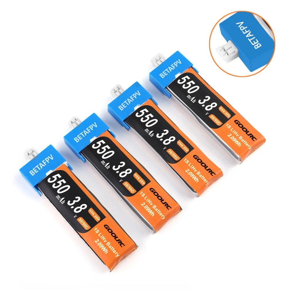 4PCS Lipo Battery 3.8V 550mAh 650mAh 30C for FPV RC Racing Drone RC Toys Upgrade Parts Space Parts
4PCS Lipo Battery 3.8V 550mAh 650mAh 30C for FPV RC Racing Drone RC Toys Upgrade Parts Space Parts