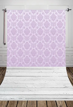 HUAYI Purple Wallpaper Damask Backdrop With Gray Vintage Wood Floor Art Fabric Newborn Backdrop D-7990
HUAYI Purple Wallpaper Damask Backdrop With Gray Vintage Wood Floor Art Fabric Newborn Backdrop D-7990