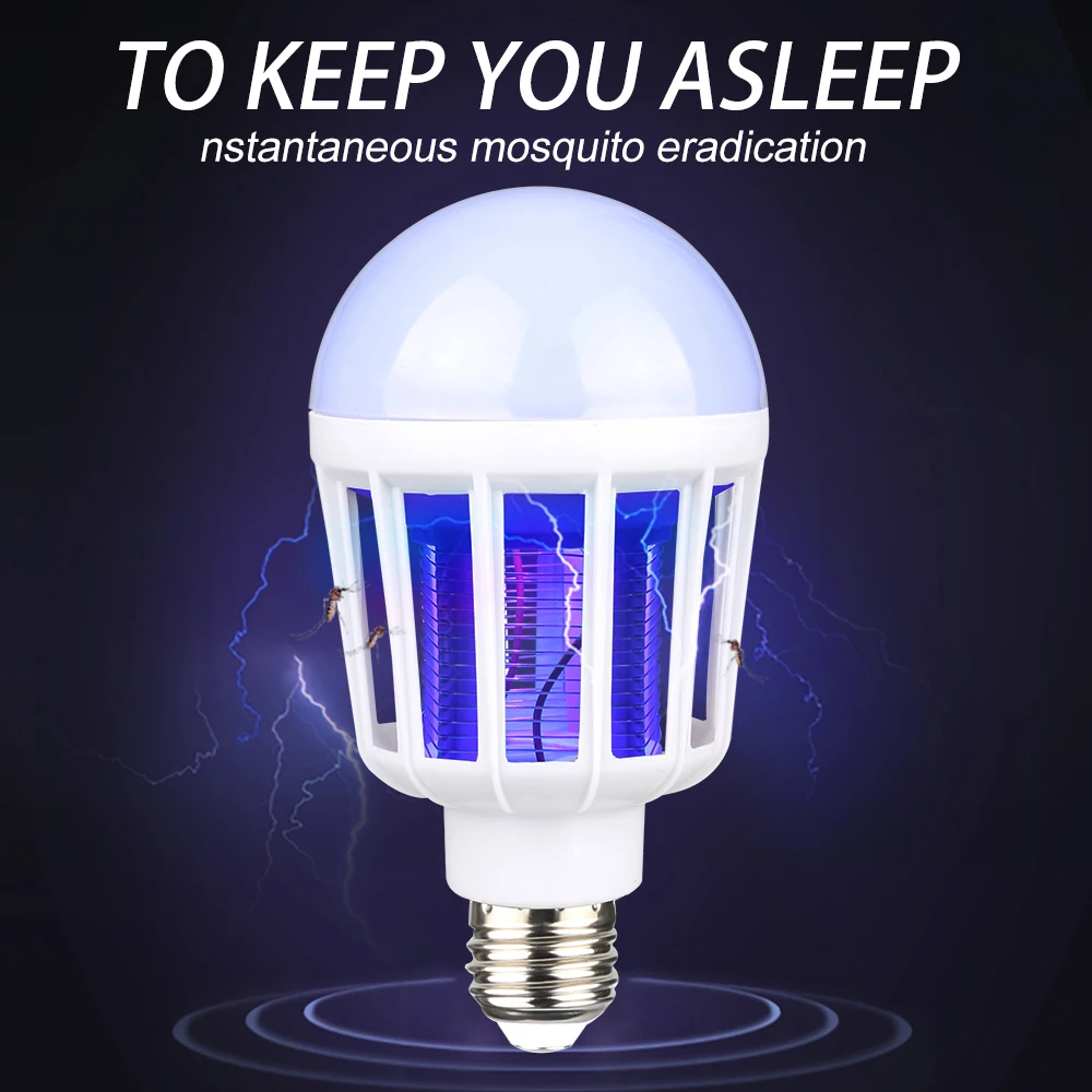 Tanbaby E27 Mosquito Killer Lamps AC110~240V Insect Bug Zappar Night Light 1W Anit Mosquito Trap Bulb Repeller Light
Tanbaby E27 Mosquito Killer Lamps AC110~240V Insect Bug Zappar Night Light 1W Anit Mosquito Trap Bulb Repeller Light