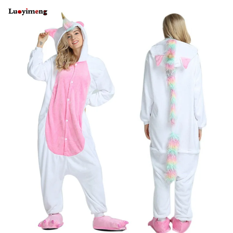 Kigurumi Pink Unicorn Onesie Adult Women Animal Star Unicornio Pajamas Flannel Warm Loose Soft Nightgown Jumpsuit Cosplay Pyjama
Kigurumi Pink Unicorn Onesie Adult Women Animal Star Unicornio Pajamas Flannel Warm Loose Soft Nightgown Jumpsuit Cosplay Pyjama