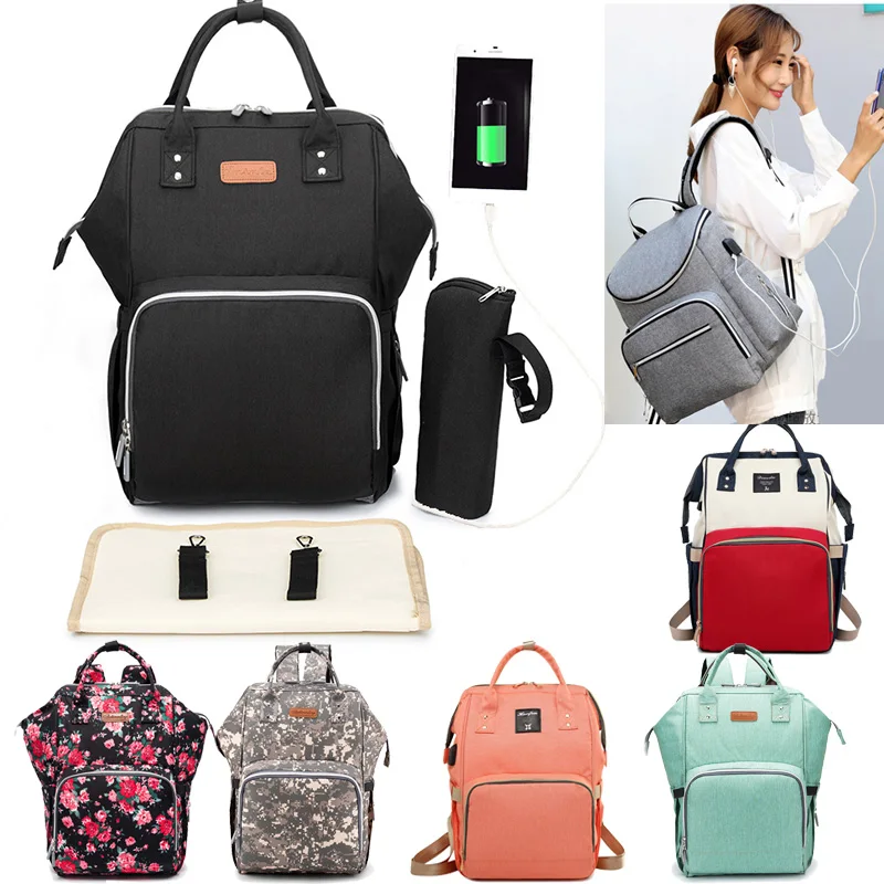 Diaper bag backpack With USB Interface Large Capacity Designer Stroller Nappy Bag Dad Mummy Maternity Travel Nursing Handbag
Diaper bag backpack With USB Interface Large Capacity Designer Stroller Nappy Bag Dad Mummy Maternity Travel Nursing Handbag