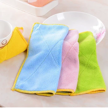 Kitchen Ultra-fine Fiber Double-sided Dishcloth Kitchen Towels Soft Water-absorbing Double-layer Thickened Cleaning Cloth
Kitchen Ultra-fine Fiber Double-sided Dishcloth Kitchen Towels Soft Water-absorbing Double-layer Thickened Cleaning Cloth