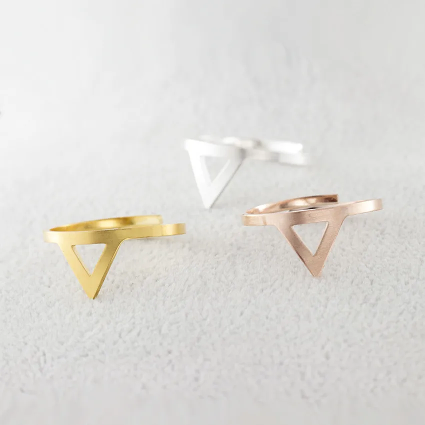 Minimalist Triangle Midi Rings brixini.com - Minimalist Triangle Midi Rings