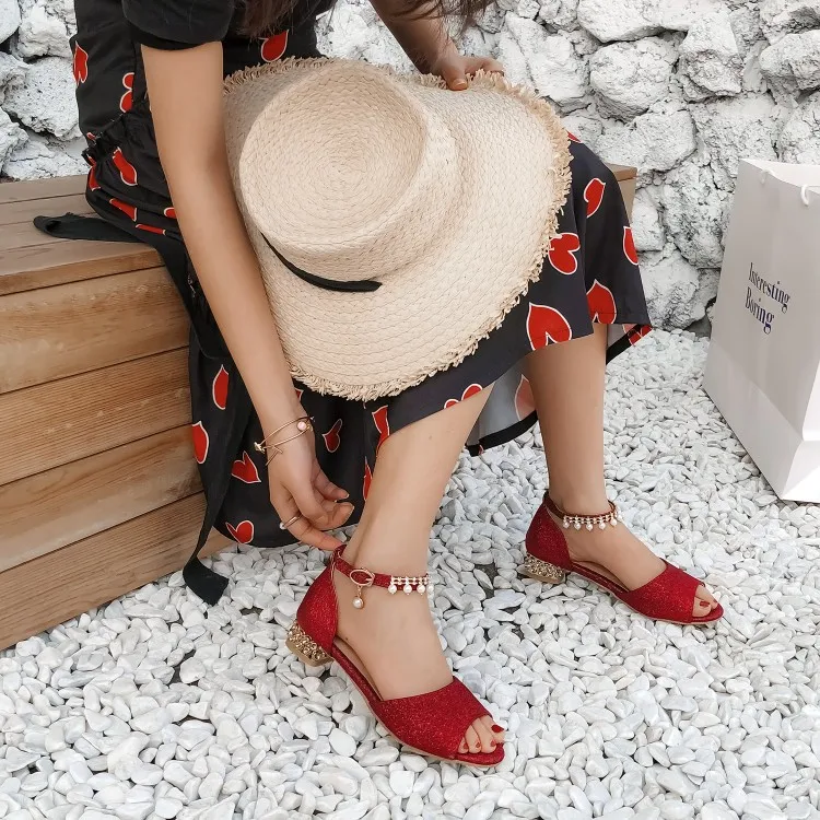 Big Size 11 12 13 high heels sandals women shoes woman summer ladies Fish Mouth Shallow Sequined Fine-heeled Single Shoes
Big Size 11 12 13 high heels sandals women shoes woman summer ladies Fish Mouth Shallow Sequined Fine-heeled Single Shoes