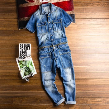 Japanese Retro Denim Jumpsuit Men's Casual Bibs Detachable Denim Overalls Fashion Denim Suits Male Size L-2XL
Japanese Retro Denim Jumpsuit Men's Casual Bibs Detachable Denim Overalls Fashion Denim Suits Male Size L-2XL