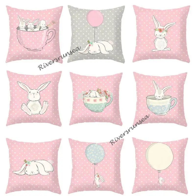 Cute Cartoon Bunny Rabbit Pillow Lovely Aniaml Pink Balloon Cup Flower Printed Plush Cushion For Home Girl Kids Bedroom Decor
Cute Cartoon Bunny Rabbit Pillow Lovely Aniaml Pink Balloon Cup Flower Printed Plush Cushion For Home Girl Kids Bedroom Decor