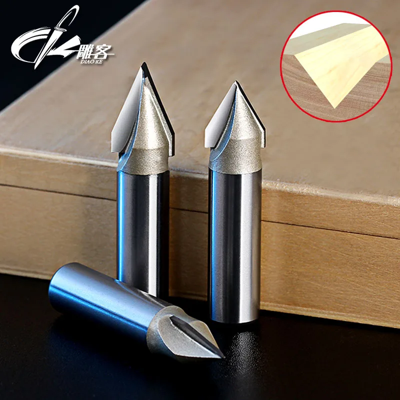 1pcs 1/2" 1/4"shank Woodworking Cutter Cnc Router Bits Cutting for Wood Tools angle of the V-groove with 60 Degree
1pcs 1/2" 1/4"shank Woodworking Cutter Cnc Router Bits Cutting for Wood Tools angle of the V-groove with 60 Degree