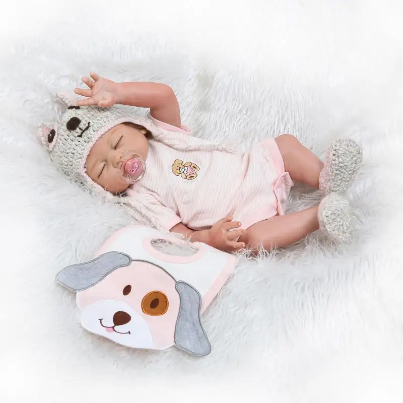 Real sleeping silicone reborn baby dolls 20"50cm newborn girl fake baby dolls children birthday gift toys bonecas reborn
Real sleeping silicone reborn baby dolls 20"50cm newborn girl fake baby dolls children birthday gift toys bonecas reborn