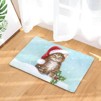 Festival Home Textiles Christmas Stocking & Cats Floor Mat Digital Printing for Bathroom Kitchen Toilet Water Absorption Carpets 
Festival Home Textiles Christmas Stocking & Cats Floor Mat Digital Printing for Bathroom Kitchen Toilet Water Absorption Carpets