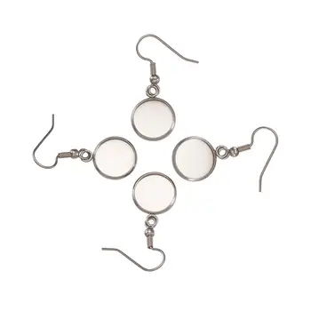 12mm 16mm 20pc Stainless Steel Simpale Earring Hooks Cabochons Setting Blank Round Tray Bezels Base DIY Jewelry Making Pin 0.7mm
12mm 16mm 20pc Stainless Steel Simpale Earring Hooks Cabochons Setting Blank Round Tray Bezels Base DIY Jewelry Making Pin 0.7mm
