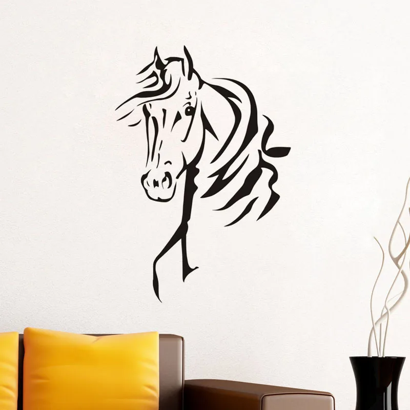 Horse Head Wall Stickers Home Decor Living Room Bedroom Decor Horse Cowboy Animal Vinyl Decals Home Decoration Accessories
Horse Head Wall Stickers Home Decor Living Room Bedroom Decor Horse Cowboy Animal Vinyl Decals Home Decoration Accessories