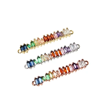 Wonder women choker rainbow bar baguetee cz for bracelet & necklace colorful stone rainbow bar Accessory DIY Jewelry 2019 new
Wonder women choker rainbow bar baguetee cz for bracelet & necklace colorful stone rainbow bar Accessory DIY Jewelry 2019 new