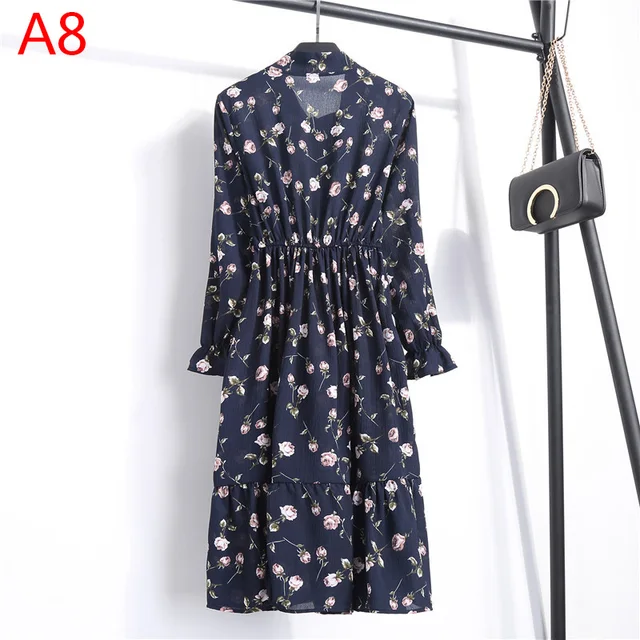 2020 jesienna damska sukienka dla kobiet szyfonowa koszula z długim rękawem sukienka A-line Midi zimowa sukienka biała kokardka kwiatowy Vestidos Vintage tanie tanio Poliester COTTON Jesień Stojak Pełna Butterfly rękawem Łuk Na co dzień empire Drukuj Kolan 2020 jesienna damska sukienka dla kobiet szyfonowa koszula z długim rękawem sukienka A-line Midi zimowa sukienka biała kokardka kwiatowy Vestidos Vintage tanie tanio Poliester COTTON Jesień Stojak Pełna Butterfly rękawem Łuk Na co dzień empire Drukuj Kolan
