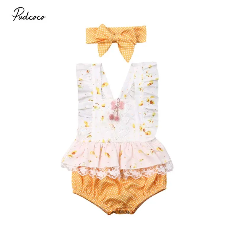2019 Brand Newborn Baby Girl Sleeveless Flower&Dots Lace Bodysuit Summer New Princess Tutu Jumpsuit Clothes Party Sunsuit 0-24M
2019 Brand Newborn Baby Girl Sleeveless Flower&Dots Lace Bodysuit Summer New Princess Tutu Jumpsuit Clothes Party Sunsuit 0-24M