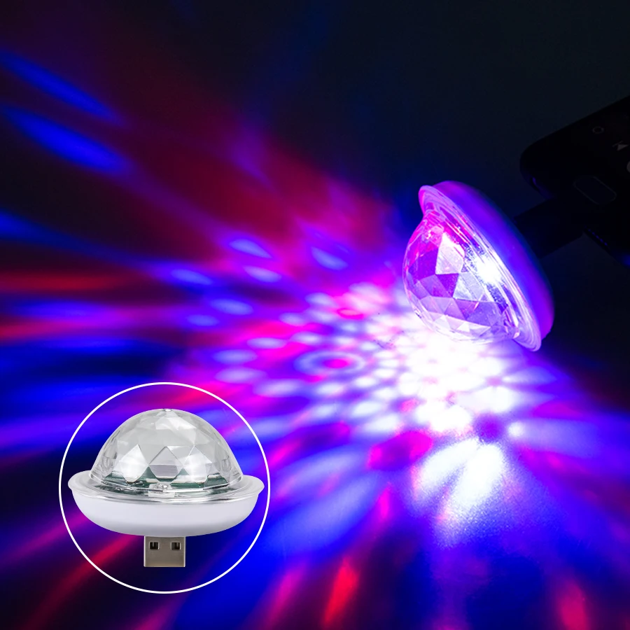 USB Mini Stage Light With Music Sensor 4 Kind Micro usb/Lightning/Type C For Phone Portable Crystal Magic Ball Effect Lamp
USB Mini Stage Light With Music Sensor 4 Kind Micro usb/Lightning/Type C For Phone Portable Crystal Magic Ball Effect Lamp
