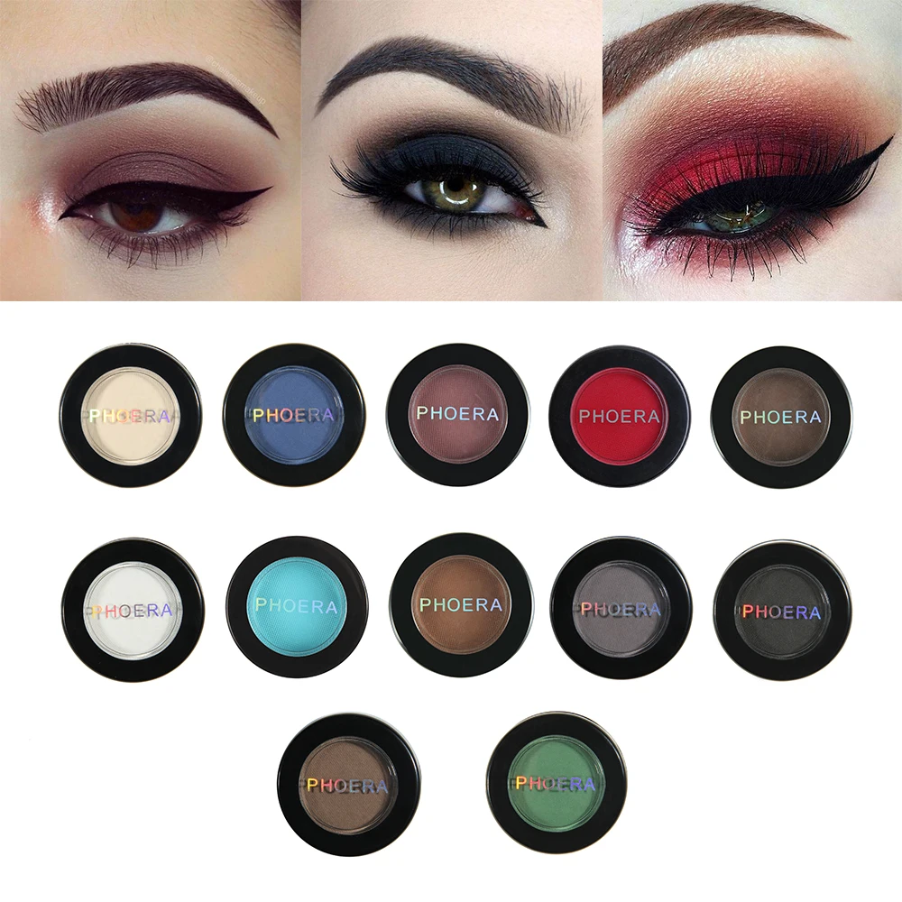 PHOERA 1PC Sexy Matte Eye Shadow Waterproof Eyeshadow Powder Pigment Nude Natural Long Lasting Eyes Makeup Cosmetic TSLM2
PHOERA 1PC Sexy Matte Eye Shadow Waterproof Eyeshadow Powder Pigment Nude Natural Long Lasting Eyes Makeup Cosmetic TSLM2