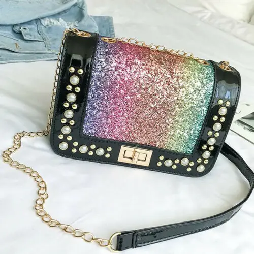 2019 Women Ladies PU Leather Shoulder Crossbody Satchel Tote Messenger Pearl Sparkling Fashion Bags
2019 Women Ladies PU Leather Shoulder Crossbody Satchel Tote Messenger Pearl Sparkling Fashion Bags