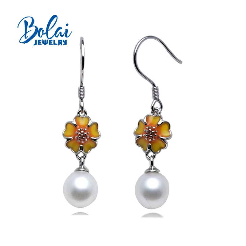 bolaijewelry,925 sterling silver pearl dangle earring round 7.0mm flowers simple design fine jewelry for girl birthday present
bolaijewelry,925 sterling silver pearl dangle earring round 7.0mm flowers simple design fine jewelry for girl birthday present