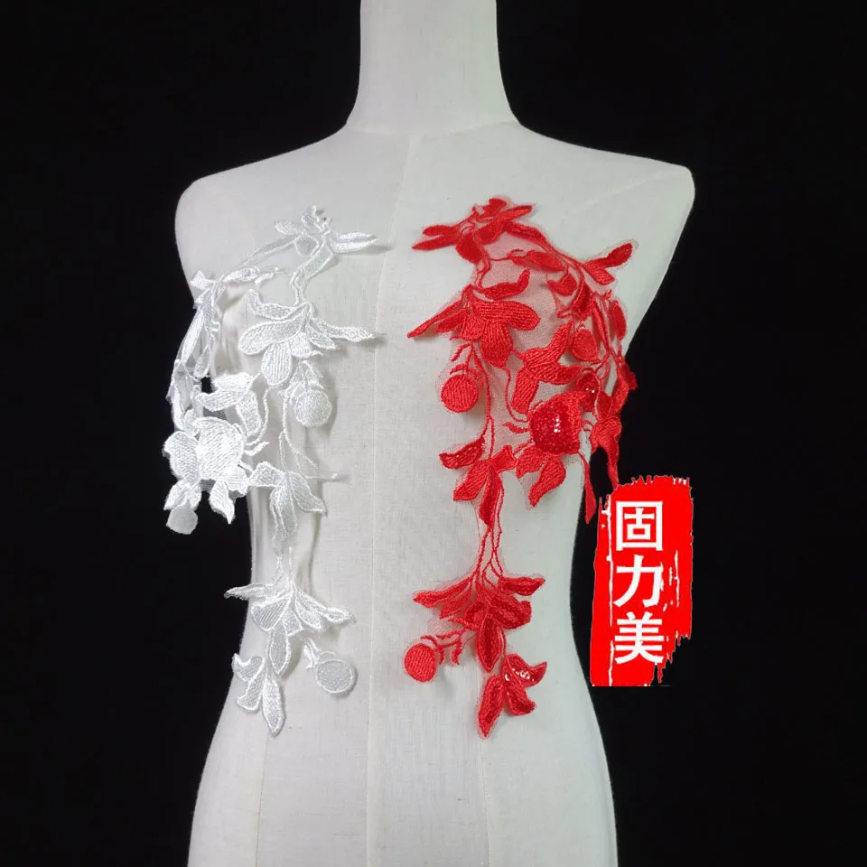 10pc/ 5 pair red ivory 3d embroidered flower Lace Applique Fabric Alecnon Lace Collar Wedding Bridal Appliques For wedding dress
10pc/ 5 pair red ivory 3d embroidered flower Lace Applique Fabric Alecnon Lace Collar Wedding Bridal Appliques For wedding dress