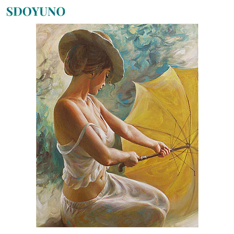 SDOYUNO Frame Umbrella Women DIY Painting By Number Acrylic Paint On Canvas Coloring By Numbers For Home Wall Art Picture Gift
SDOYUNO Frame Umbrella Women DIY Painting By Number Acrylic Paint On Canvas Coloring By Numbers For Home Wall Art Picture Gift