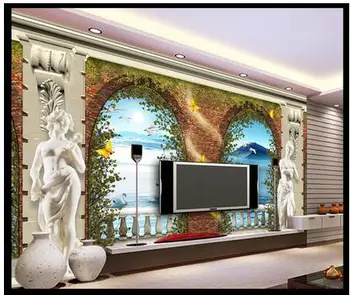 3d wallpaper custom European door leaf ring stereoscopic 3 d TV setting wall sculpture Rome column wallpaper
3d wallpaper custom European door leaf ring stereoscopic 3 d TV setting wall sculpture Rome column wallpaper