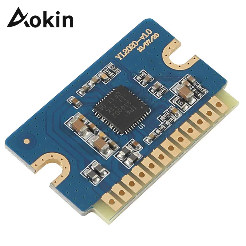 Aokin 20W + 20W 12V 24V Mini Stereo Audio Amplifier Board YL2020 V1.0 Dual Channel Class D AMP Module
Aokin 20W + 20W 12V 24V Mini Stereo Audio Amplifier Board YL2020 V1.0 Dual Channel Class D AMP Module