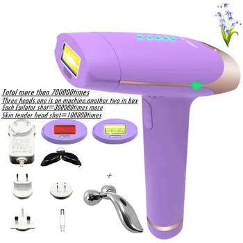 

700000 Shots Laser Epilator 2 in 1 IPL Laser Permanent Hair Removal Machine Depilador for Face Body Armpit Bikini Leg Underarm